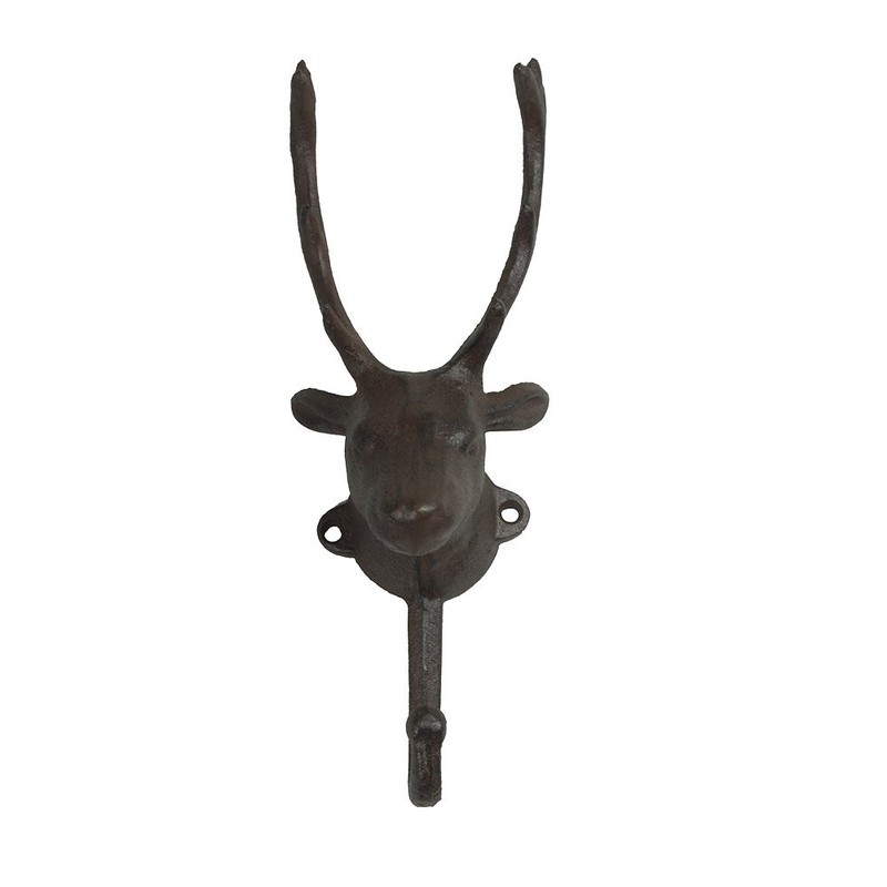 Gardeningwill Heavy Herngee Deer Head Single Hanger Animal Shaped Coat