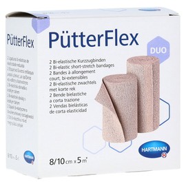Pütter Flex Duo Bandage 8 cm / 10 cm x 5 m Pack of 2