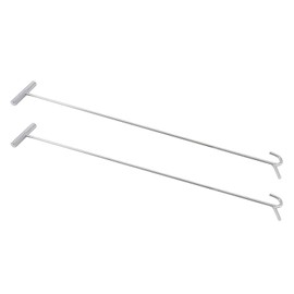Mytee Products (2 Pack) Heavy Duty Chrome Fifth Wheel Pin Puller w/Hook 34"