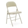 Congo Silla Plegable De Acero Acojinada Beige, Oficina O Auditorio