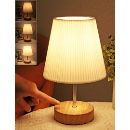 HSLighting Nachttischlampe Touch Dimmbar, HSLighting Tischlampe Touch Dimmbare Glhbirne 3 Helligkeitsstufen Einstellbar Schreibtischlampe Minimalistische Tischleuchte fr Nachttisch Schlafzimmer Lesen Wohnzimme