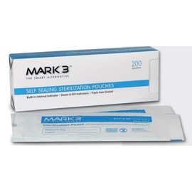 Mark3 6114 Self Sealing Sterilization Pouches 3.5 X 10 3.5 X 9 200/Bx