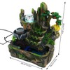 Rockery Fountain Indoor Tabletop Water Fountain Desktop Mountain Cascading Waterfalls