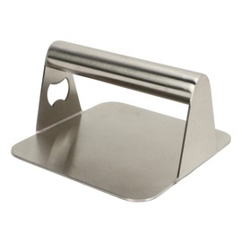 Burger Press Rectangular 304 Stainless Steel Burger Smasher Non Stick Sleek Flat Bottom Hamburger Press