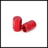 Hihaha 8pcs Red Tire Stem Valve Caps Wheel Valve Covers