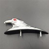 XKMT-Chrome Front Fender Bonnet Eagle Head with Red Eyes [B01B269DYY]