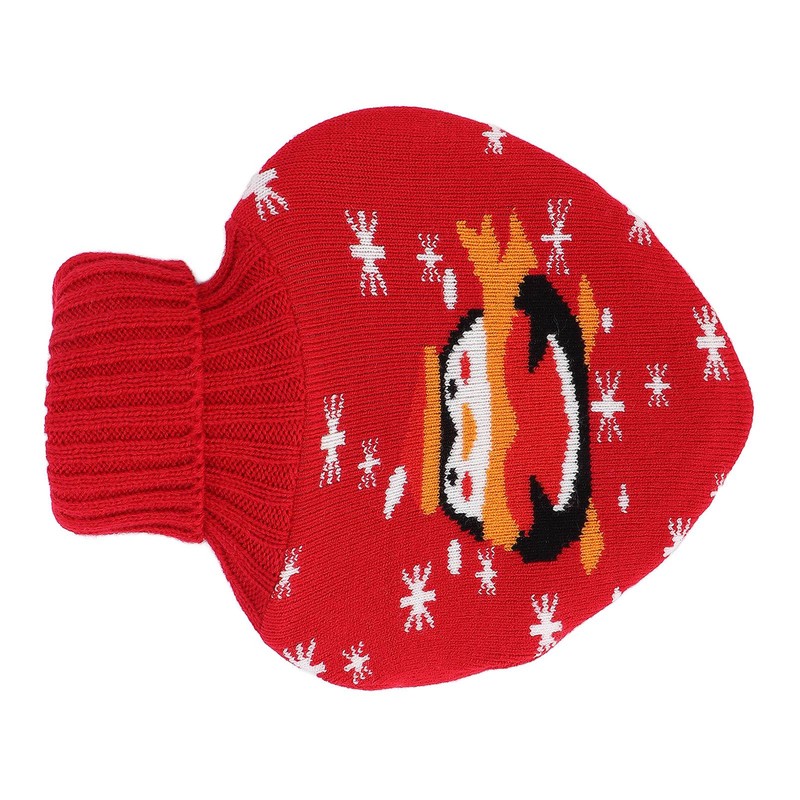 Hot Water Bottle Rubber Leakproof Relieve Pain Cute Knit Cover