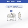 PATIKIL 3030シリーズM5 Tナット、100個のTスロットナット槌ヘッドファスナーナット、ニッケルメッキされた炭素鋼ナット、アルミニウムプロファイル用、シルバー