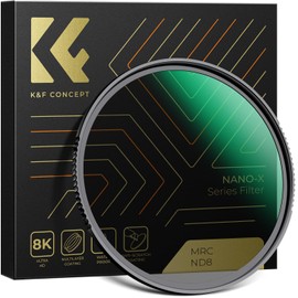 K&F Concept 52mm ND8 (3 Stop) ND Lens Filter Camera Filter 3-Stop Neutral Density Filter