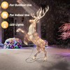 48" Lighted Elk, 90 UL Listed Warm White LED Lights