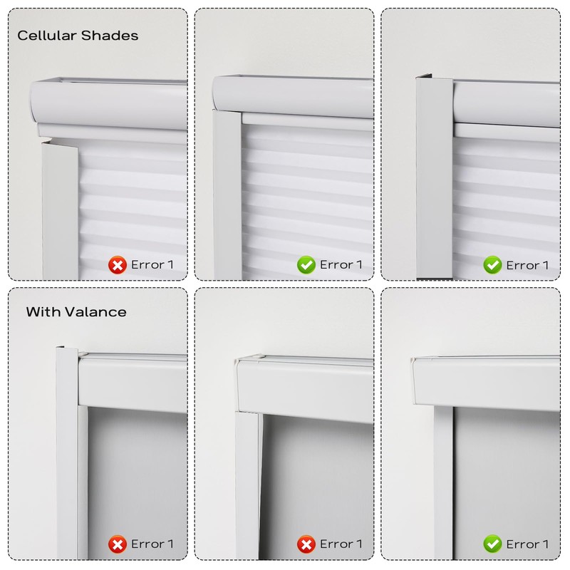 WINSMAR 100% Blackout PVC Light Blocking Strip for Window Shades