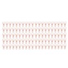 100 Pcs Binder Clips Hollow Heart Shape Strong Clamping Force