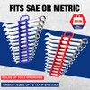 WORKPRO 2-Pack Magnetic Wrench Organizer, 12-Piece Gripper Wrench Holder for