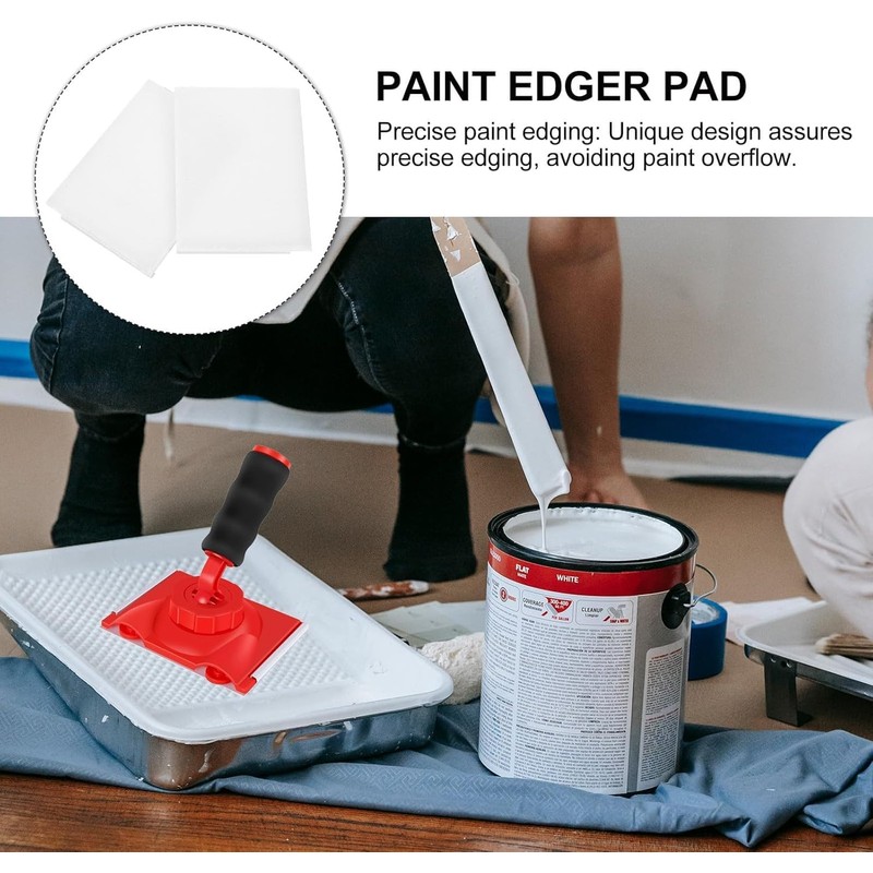 6 Pcs Paint Edger Replacement Pads, Paint Pad for Walls