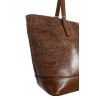Patricia Nash Verzi Leather Tote Bag-Signature Map Riot Rust-NWT-$199.