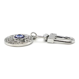 Jasimkiss Evil Eye Keychain Car Key Ring Bag Purse Good Luck Amulet protection Charm Keychain for Women Men (B)
