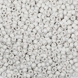Tibaoffy Crafts White Beads 6x9mm,Pony Beads Total About 1000pcs