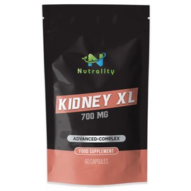 Nutrality Kidney XL Supplement 700mg Advanced Complex | Promotes Healthy Kidney Function and Urinary Tract Health | Natural Ingredients, Cranberry Extract | 60 Capsules. Vegan
