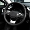 Unbranded DIY Car Steering Wheel Cover Needle Thread Anti-slip Black