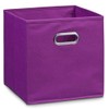 Zeller 32 x 32 x 32 cm Storage Box, Purple/Fleece