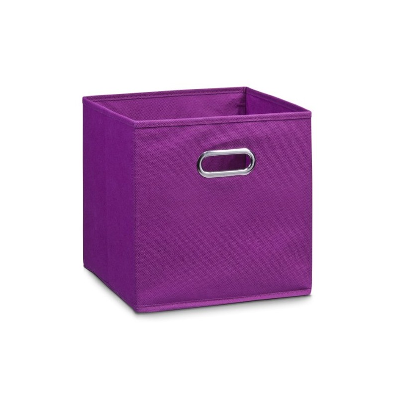 Zeller 32 x 32 x 32 cm Storage Box, Purple/Fleece
