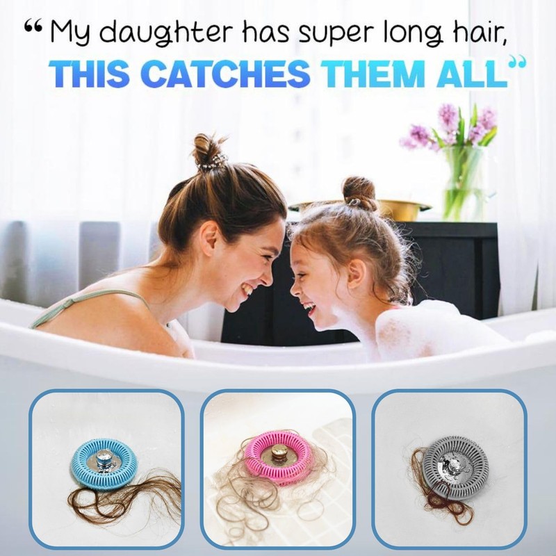 Hair Catcher for Shower Drain & Bathtub – TubRing Pop-Up