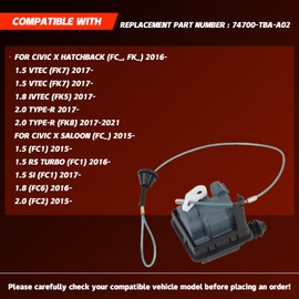 74700-TBA-A02 Fuel Lid Actuator Assembly Compatible with Honda Civic 2016-2021 Car Fuel Door Actuator Gas Door Assembly