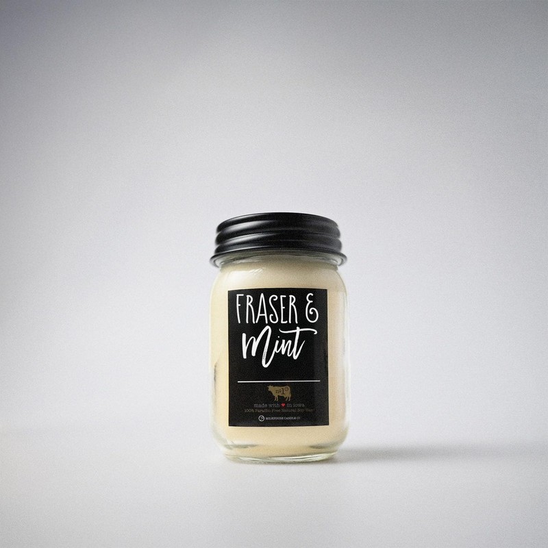 Milkhouse Candle Company Fraser & Mint Soy Candle - Peppermint