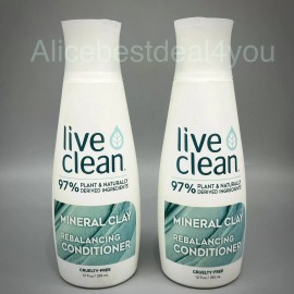 Live Clean Mineral Clay Rebalancing Conditioner 12 Fl x 2 Pack