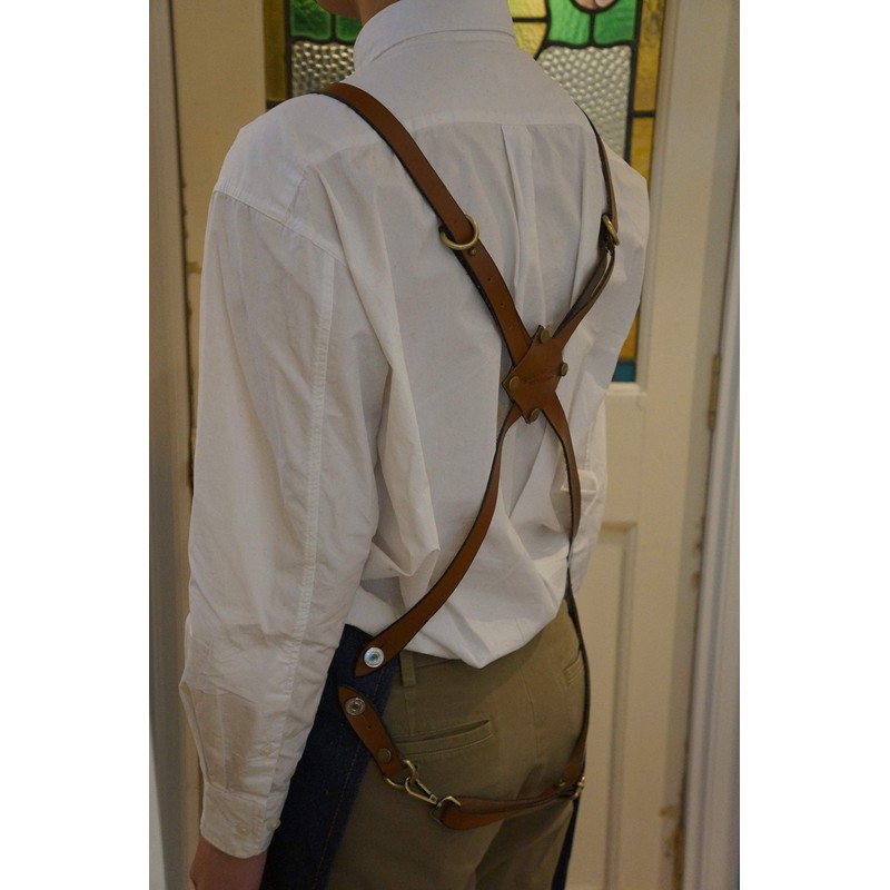 GRIMSTEADS Type 4 ROYAL KNIGHT TOKYO Denim Apron Barber Beauty