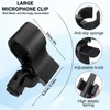 Thinp Large Microphone Clip,Adjustable Microphone Holder with 5/8" Male to