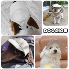 Dog Baseball Cap Dog Visor Hats Pet Sun Protection Hats Outdoor Sports Hats with Ear Holes Pet Baseball Hats with Adjustable Strap for Small Dogs Sun Protection Visor Hat