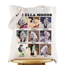 KEYCHIN Cruella Tote Bag Cruella Witch Fans Gifts Cruella Moods Shoulder Bag Cruella Devil Queen Gifts, Cruella Moods