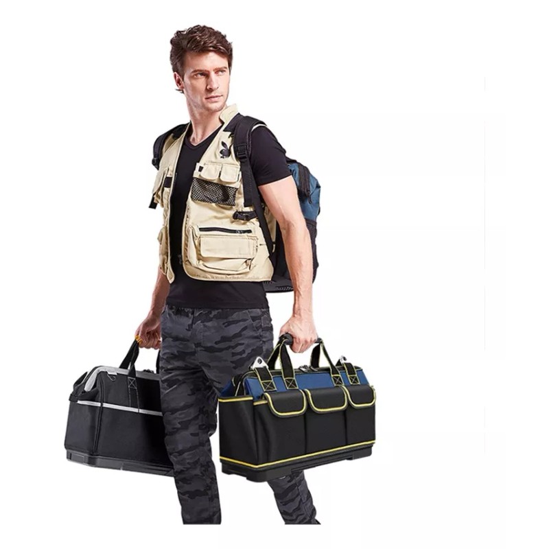 Husky Organizadores De Bolsas Herramientas Con Fondo De Plástico