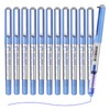 EYEYE 0.5mm Blue Pens Needle Tip, 12 Pack Rollerball Pen
