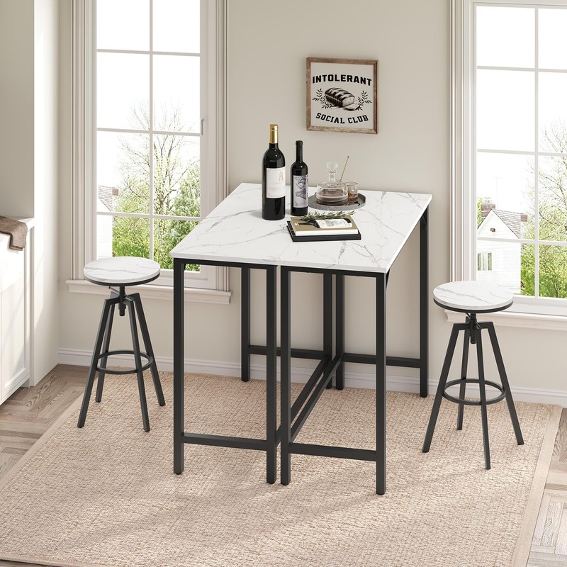 MAHANCRIS Narrow Bar Table, 63-Inch Pub Table for Dining Room,