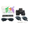 VisionGlobal 3 Pairs Reading Glasses/Sunglasses Foldable with Blue Light Blocking
