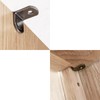 SDTWZW 5mm Shelf Pegs L-Shaped Cabinet Support Pins Bracket Style