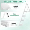 OOSOFITT Step Ladder 5 Step Folding,Heavy Duty 330 Lbs Load