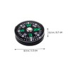 Mipcase Button Compass Liquid-Filled Navigation Tool for Outdoor Adventures Lightweight