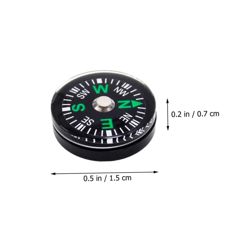 Mipcase Button Compass Liquid-Filled Navigation Tool for Outdoor Adventures Lightweight