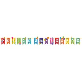 Banderianes Feliz Cumpleaños Multicolor Fantasias Miguel Decoracion para Fiesta de Cumpleaños Fiesta Infantil Decoracion Fiesta de Colores Guia de Banderines Mylin 1 pieza