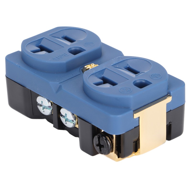 DP‑1G Audiophile Pure Copper Duplex Socket 20A 125V Copper 24k