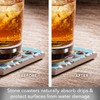 Thirstystone Cats with Crowns 4-Pack Tumbled Tile Stone Coasters with