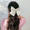 2PCS Big Bowknot Hair Clips Hair Ribbon Clips Soft Silky
