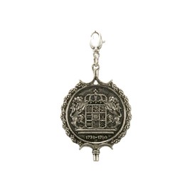 Alpenflüstern AAH158 Bavaria Coin Pendant Large for Charivari or Costume Necklace (Antique Silver-Colour), Non-precious metal