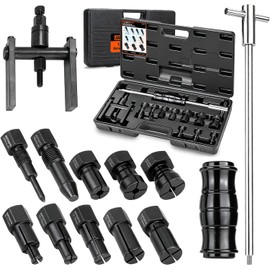 12pcs Motorcycle Blind Hole Collet Bearing Puller Set, Internal Bearing Extractor Puller Kit Slide Hammer Bearing Puller with Expandable Collets 8-32mm Inner Bearing Remover Tool (12-Piece)