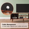 WLIVE Mid-Century Modern TV Stand for 55/60 Inch TV, Entertainment