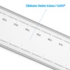 PATIKIL Film Flexible Ruler 100cm 0.1mm Scale with R Angle