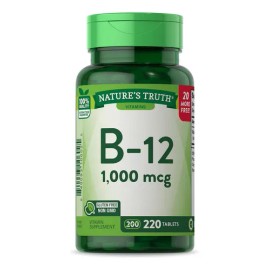 Vitamina B12 1000 Mg Con 220 Tabletas Hecho En Usa Sabor Berrys